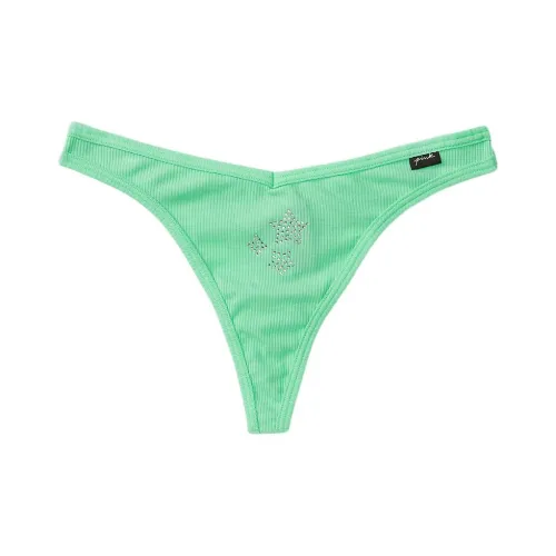 Victoria's Secret VICTORIA'S SECRET Розовый Стринг Женский 1 Пачка Зеленый