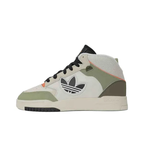 Adidas Originals DROP STEP XL 2,0 Slip-on Легкие Высокие Кроссовки для скейтбординга Унисекс Белый Зеленый