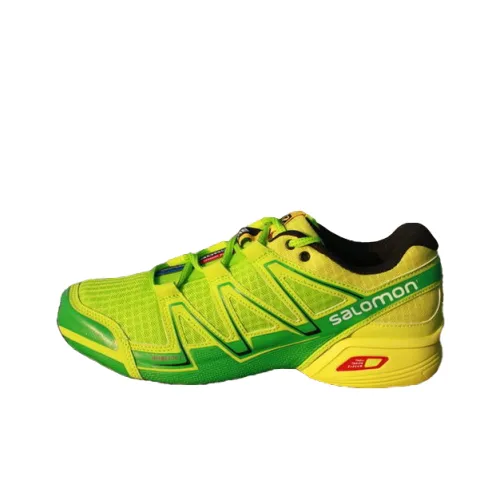 SALOMON Speedcross Vario Slip-resistant Abrasion-resistant Low-top Беговые кроссовки Унисекс Желтый Зеленый Черный