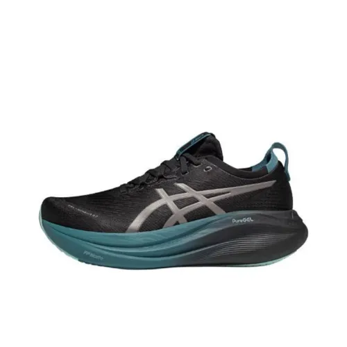 Asics Гель Nimbus 27 Беговые кроссовки Низкий Топ Черный Мужской