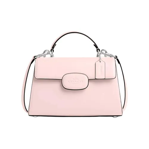 COACH Eliza Утонченный Телячья кожа Одно плечо Сумка Большой Женский Румяна Цвет