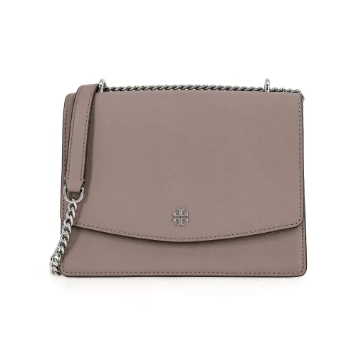 Tory Burch Emerson Кожа Сумка через плечо Стандартная Женская Слоновая серый