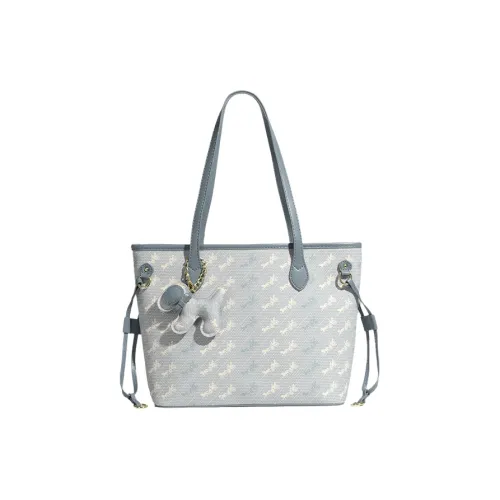 Juju Jimmy ПУ (полиуретан) Сумка Сумка через плечо Стандартного размера Женская Экрю Светло-синий