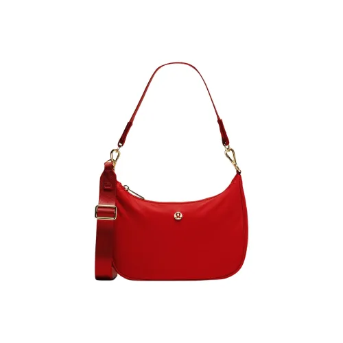 lululemon Полиэстер Сумка через плечо Сумка на плечо Мини Женская Красная