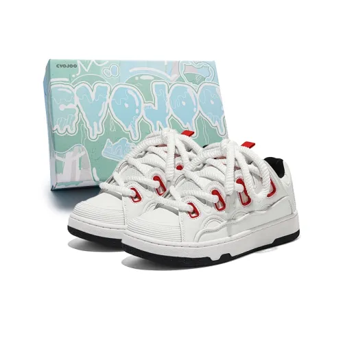 CVOJOO Gift Box Set Низкие кроссовки для скейтбординга унисекс белые красные