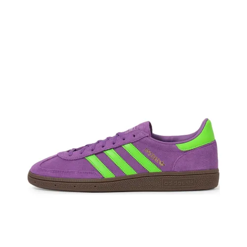 Adidas Originals HANDBALL SPEZIAL Низкие Кроссовки для скейтбординга Унисекс Фиолетовый Зеленый