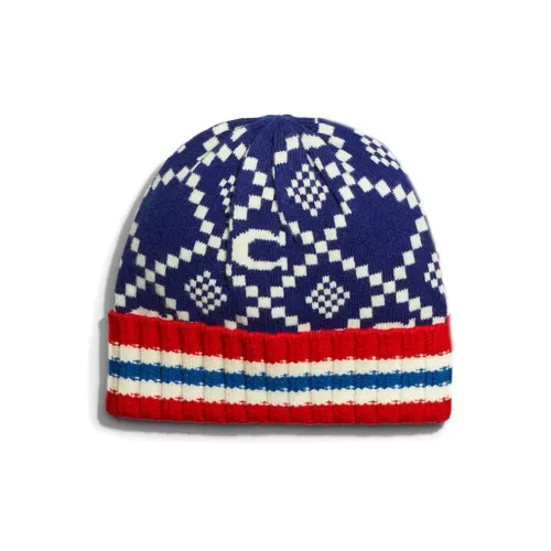 COACH Шерсть Бини Женские Синий