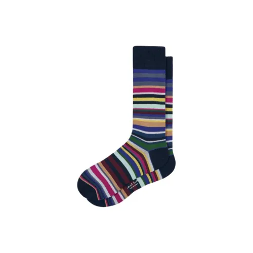 Paul Smith 1 пачка Морской синий Мужской MID Носки до икры
