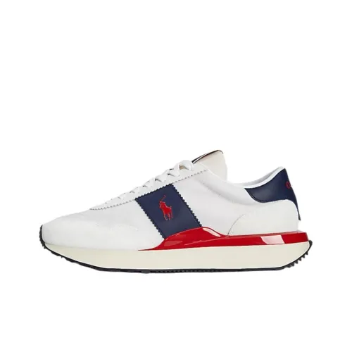 Polo Ralph Lauren Train 89 Low Топ Повседневная обувь Мужская Белая