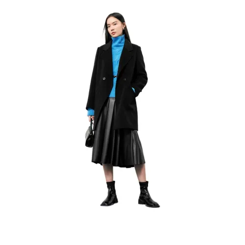TKY SHOP Черное Женское Пальто