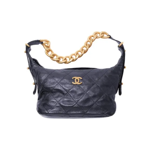 CHANEL Сумка из коровьей кожи сумка-пельмени сумка-хобо женская темно-синий