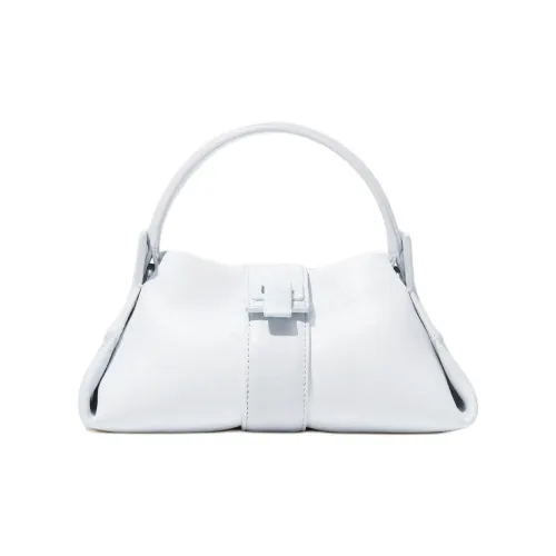 PROENZA SCHOULER Lambskin One Shoulder Bag Mini Women's Optical White