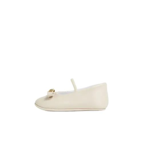 VERSACE Gianni Ribbo Низкий Топ Предходячая Обувь для Малышей Экрю Infant и Toddler