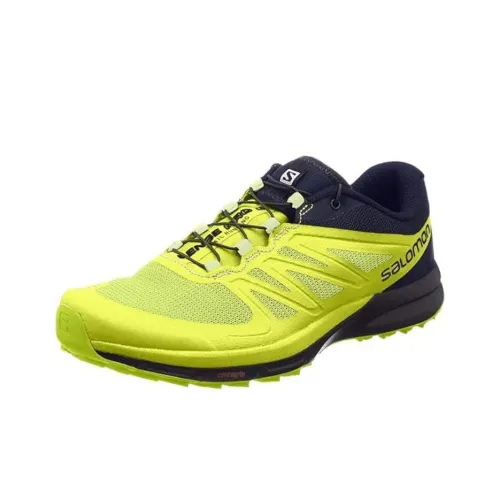 Salomon Sense Pro 2 Беговые кроссовки Низкий топ Желтый Зеленый Мужской
