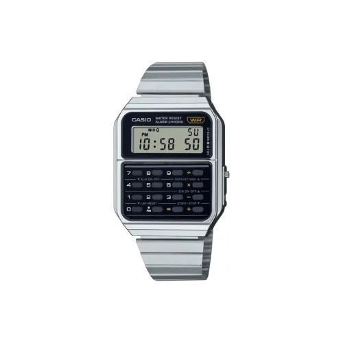 CASIO Кварцевый механизм ремешок из нержавеющей стали унисекс серый циферблат