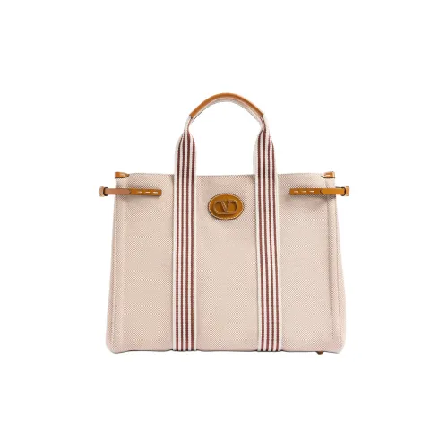 Valentino Garavani Canvas Bag Handbag Women's Beige