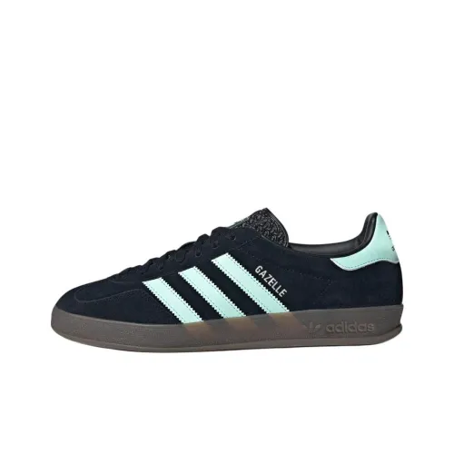 Adidas Originals GAZELLE INDOOR Low Топ Скейтборд Кроссовки Унисекс Черный Синий