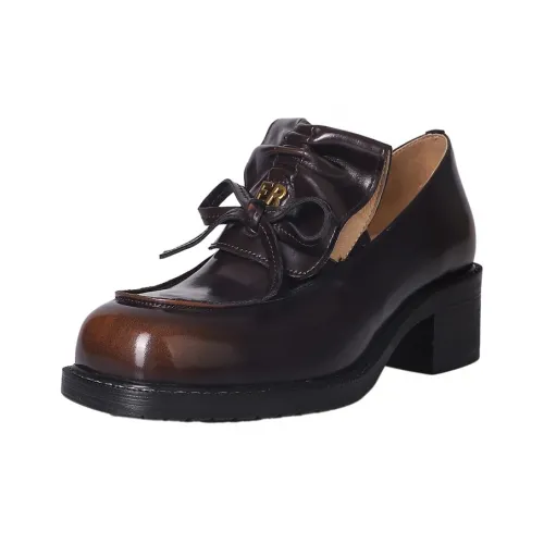 Rongcheng shoe king Женские повседневные туфли Коричневый Женские