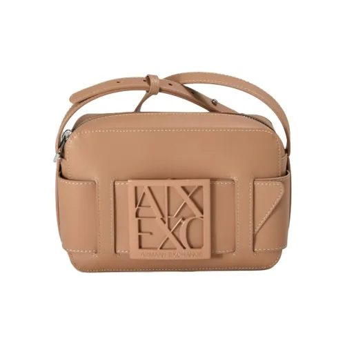 ARMANI EXCHANGEAE ПУ (полиуретан) Camera Сумка Сумка через плечо Женская Бежевая