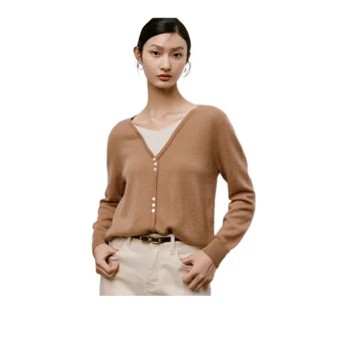 TKY SHOP Хаки Женские Кашемировые Свитеры