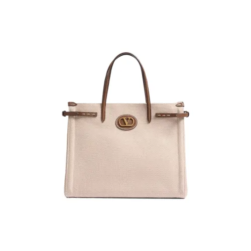 Valentino Garavani Canvas Сумка через плечо Сумка среднего размера Мужская Тик Коричневый