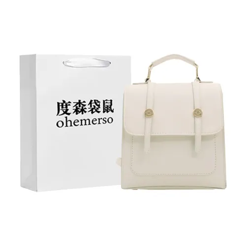 Dusen Kangaroo ПУ (полиуретан) Рюкзак Стандартный Женские Белый Серебряный Черный Розовый