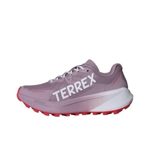 adidas Terrex Agravic 3 Slip-Resistant Abrasion-Resistant Low-Top Trail Running Shoes Women's Gray Purple