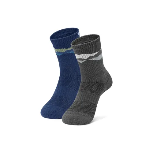 Skechers Mountain and Wild Outdoor Series 2 шт Белый/Bush Песочный/04JA Унисекс MID Носки до икры