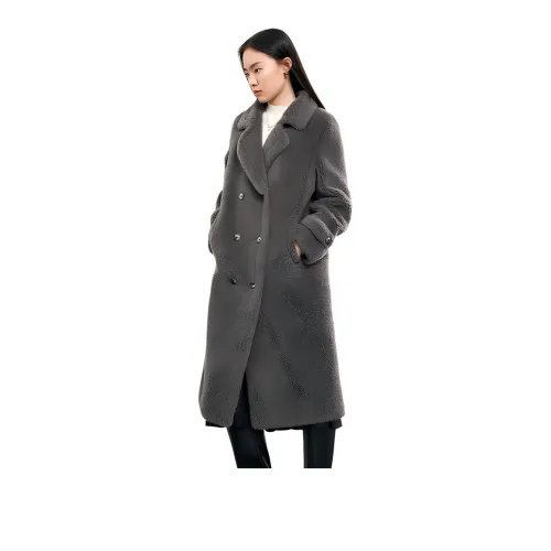 TKY SHOP Серое Женское Пальто