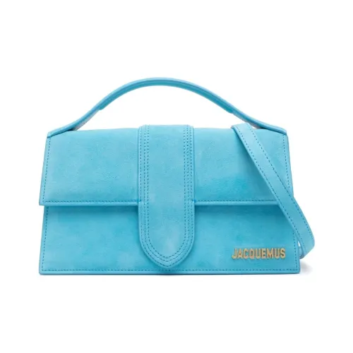 Jacquemus Сумка через плечо из замши женская светло-синяя