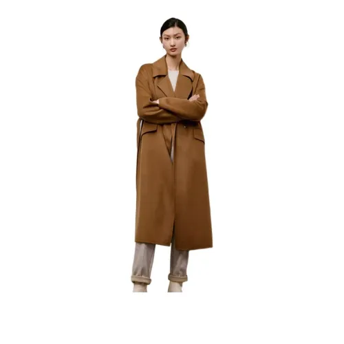 TKY SHOP Верблюжий Женское Пальто