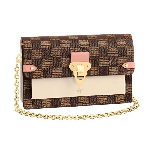 LOUIS VUITTON Vavin Холст с коровьей кожей Weihan Сумка через плечо Сумка на плечо Женская Молочно-белая