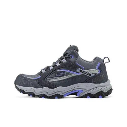 Skechers Устойчивый к истиранию Отскок Сцепление MID Топ Походная обувь Женская Темно-серый