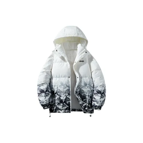 JEEP Пуховик Унисекс Натуральный Белый