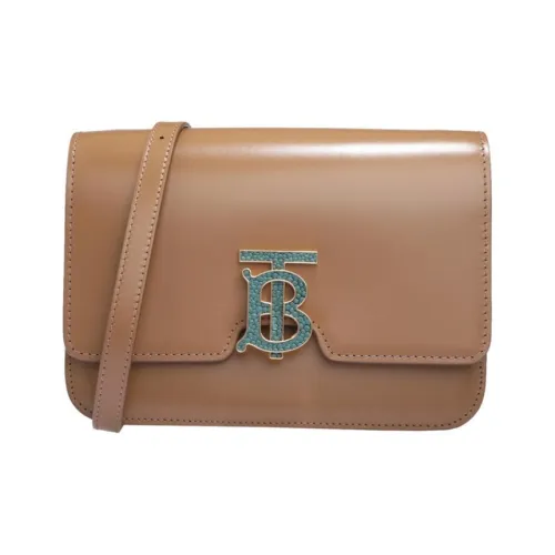 Burberry Кожа Маленькая Квадратная Сумка через плечо Женская Коричневая