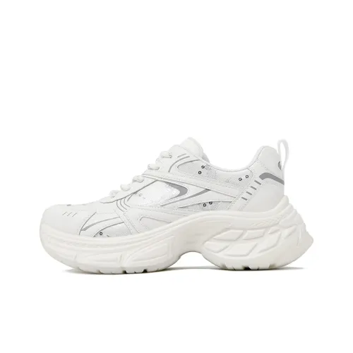 CAMEIDO Высота Увеличивающие Низкие Топы Толстая Подошва Женские Экрю