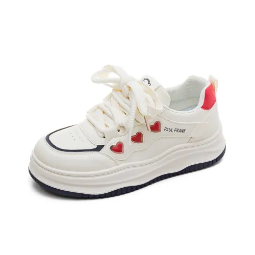 PAUL FRANK Slip-resistant Abrasion-resistant Low Top Casual Shoes Women's Red Blue PAUL FRANK Противоскользящий Устойчивый к истиранию Низкий Топ Повседневная Обувь Женская Красный Синий