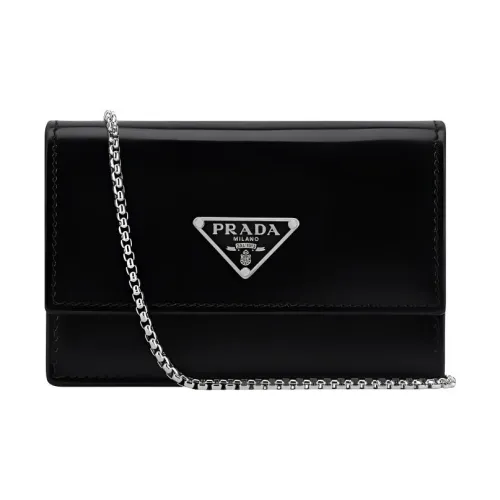 PRADA Сумка через плечо из кожи женская черная