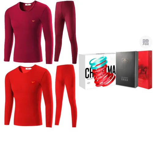 SEPTWOLVES Термический комплект мужской премиум-класса Gift Box Set Вино Красный + Малиновый