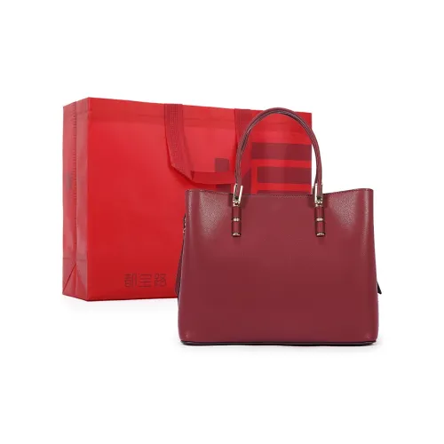 Dubaolu Коровья кожа Одно плечо Через плечо МНОГОЦЕЛЕВЫЙ Сумка с ремнем через запястье Большой Женский Красный Абрикосовый Черный