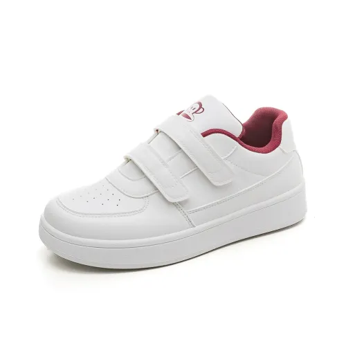 PAUL FRANK Водонепроницаемое покрытие Низкий топ Наклеенный Белый Кроссовки Женские Темно-красный