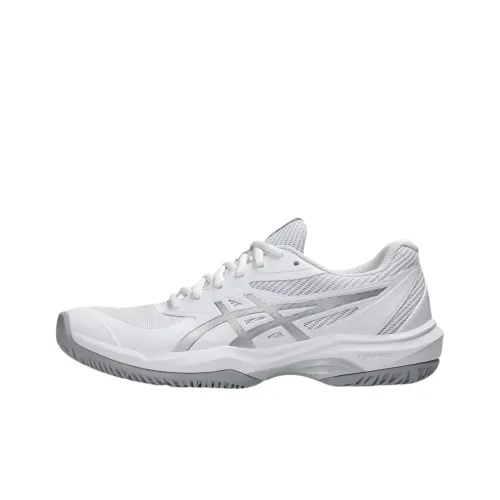 Asics Теннисные Кроссовки Низкие Белые Серебряные Женские