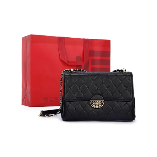 Dubaolu Полиуретан Сумка через плечо Сумка на плечо Средняя Женская Красная Черная