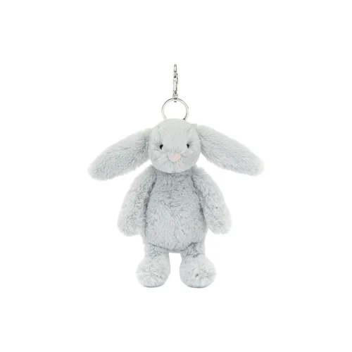 JELLYCAT Bunny Collection Bashful Little Bunny Серебряный Куклы Плюшевый Брелок 13 см Высота в Сидячем Позе