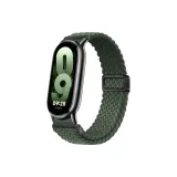 Магнитная застежка - Вязаная ткань - Кольцо [Черный соединитель] - Оливково-зеленый.