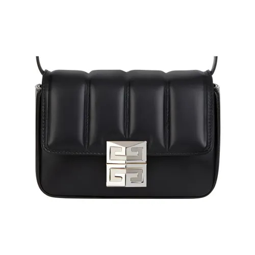 Givenchy 4G Гладкий Овчина And Лоскутное шитье Овчина Сумка через плечо Маленький Женские Черный