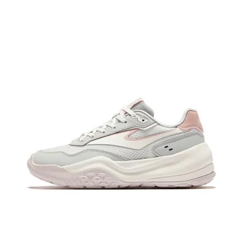 Erke Slip-resistant и устойчивый к истиранию низкий топ кэжуал женский серо-бежевый розовый