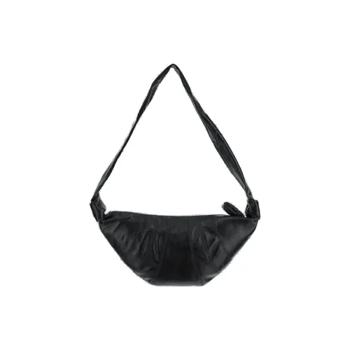 Lemaire Хлопок Круассан Круассан Сумка Плечо Средний Женский Черный