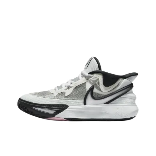 Nike Kyrie 8 Slip-resistant Abrasion-resistant MID Топ Детские Баскетбольные кроссовки Белый Черный