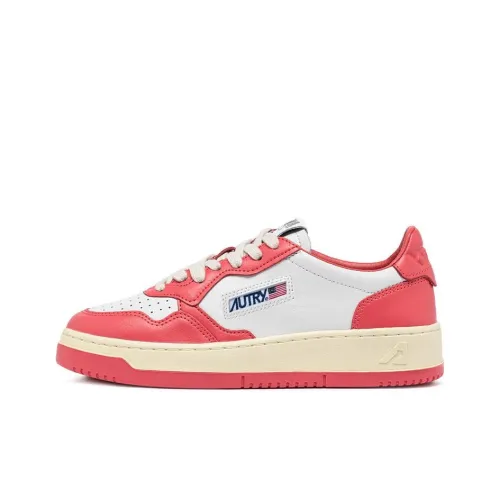 AUTRY Medalist противоскользящие низкие кроссовки для скейтбординга белые женские розовые